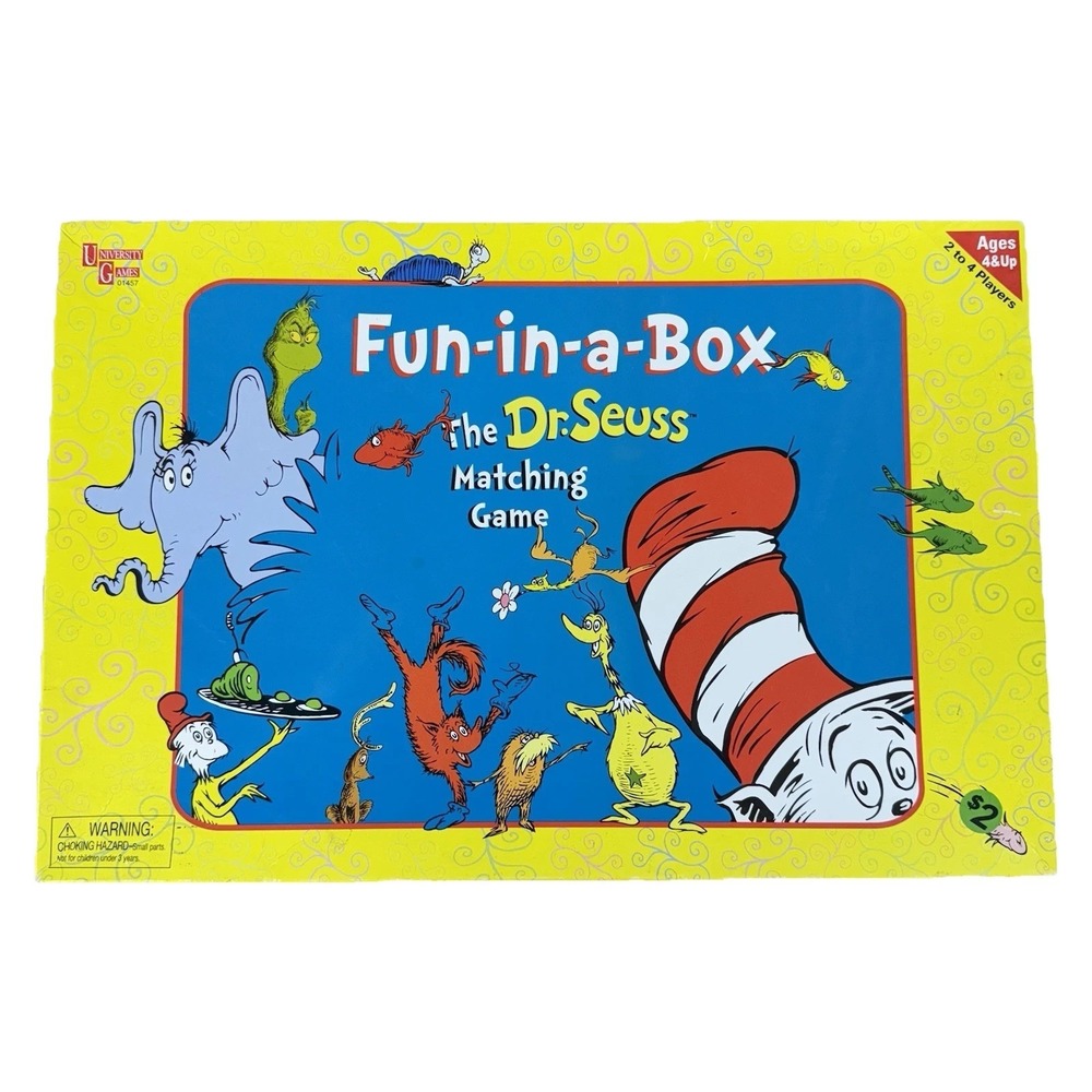Fun-in-a-Box The Dr. Seuss Matching Game 2002 *COMPLETE*